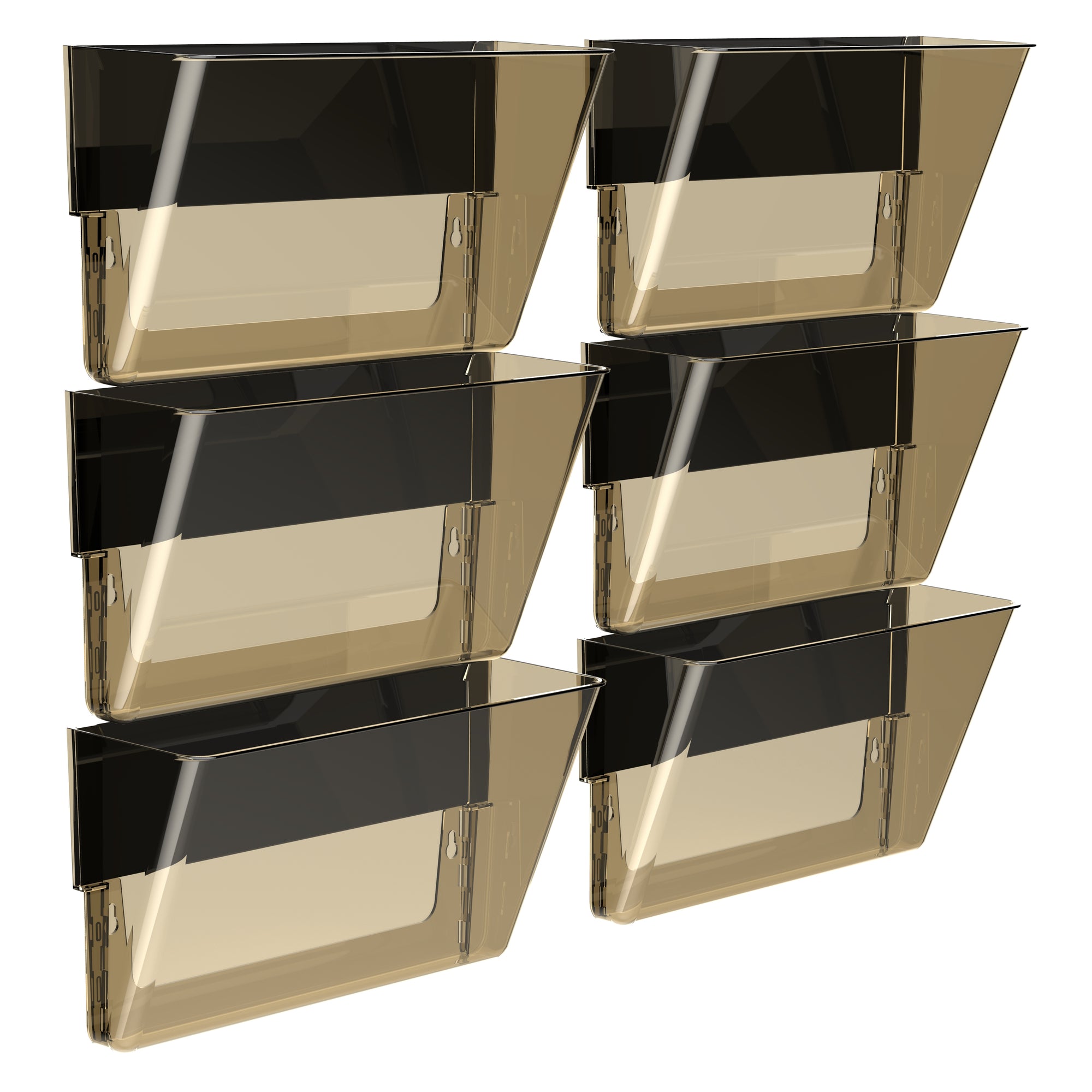 Magnetic Letter Wall Pocket, Smoke