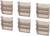 Standard Letter Wall Pocket, Smoke, Set of 3