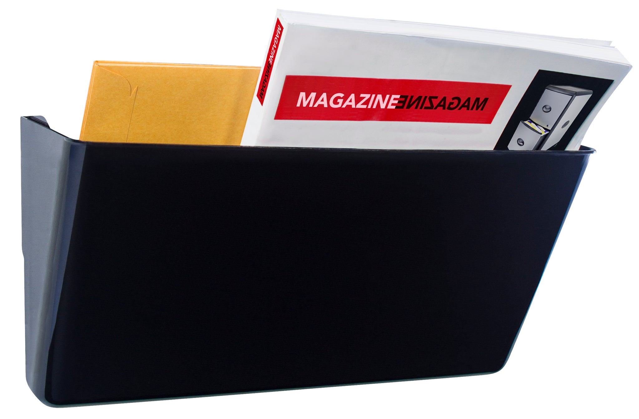 Storex Legal-Size Wall Pocket File Organizer - Set Of 6, Snap & Stack Design, Includes Mounting Hardware