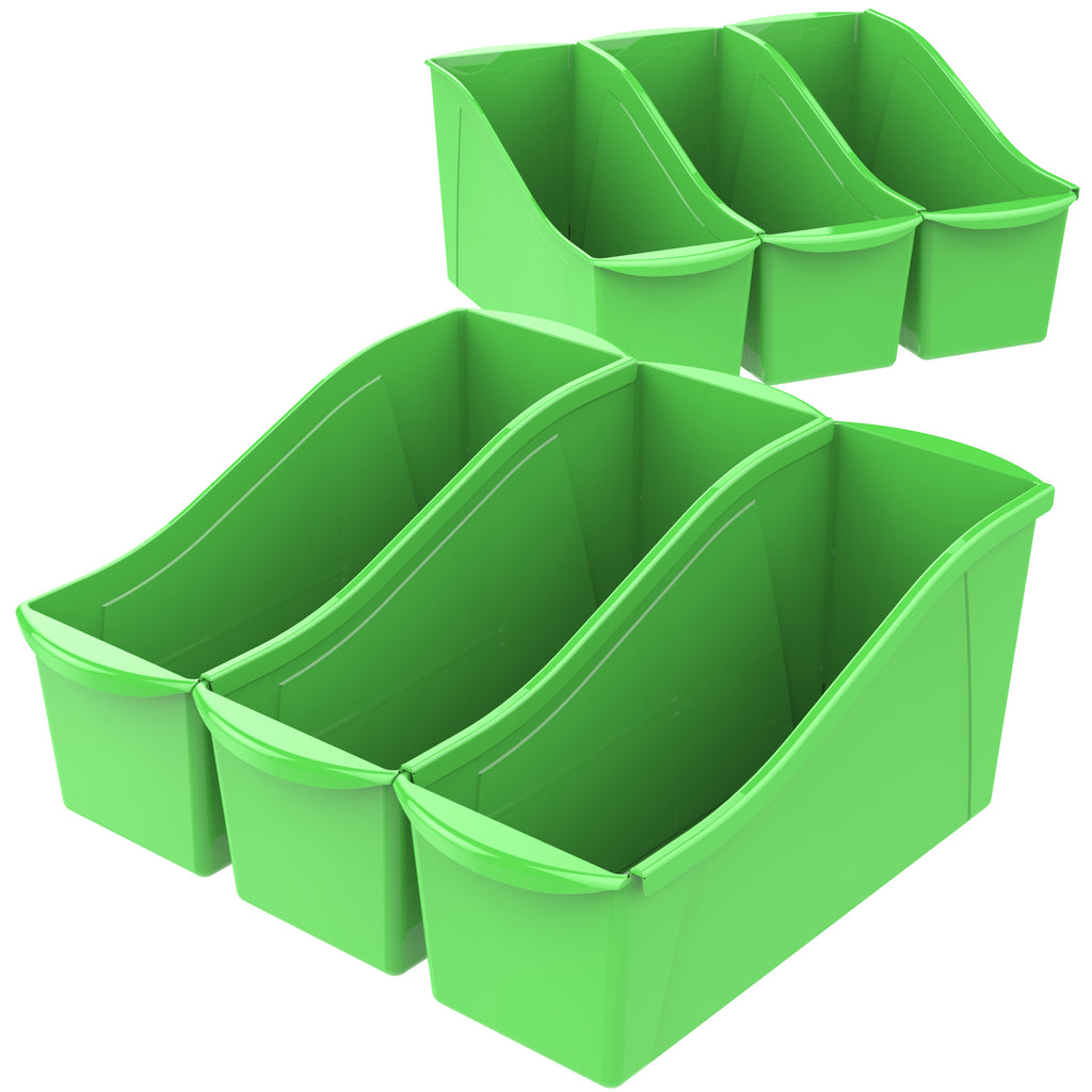 Large Book Bin, Green (6 units/pack)