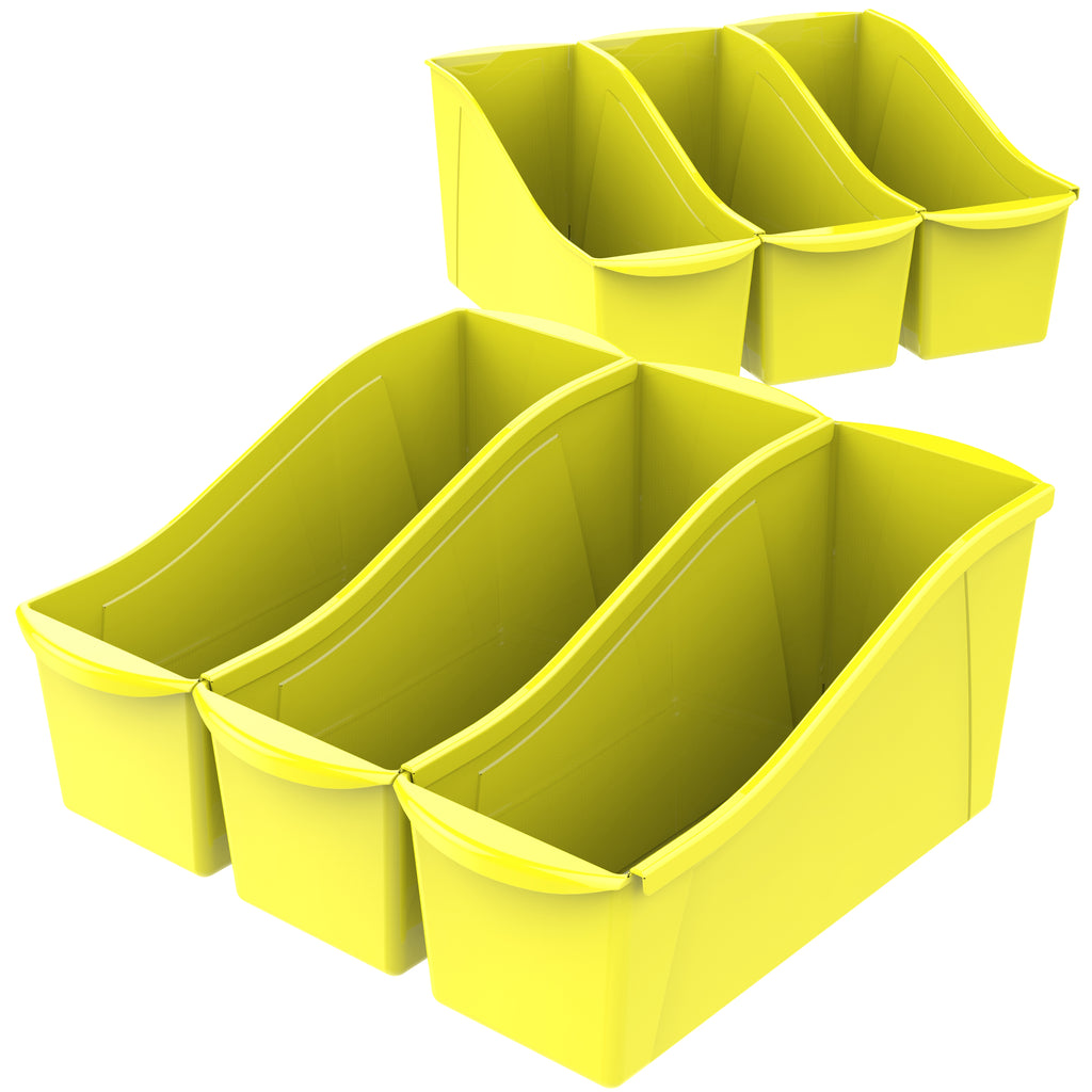 Large Book Bin, Yellow (6 units/pack)