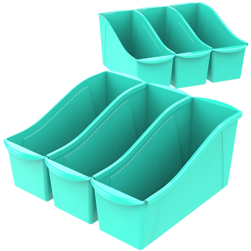 Large Book Bin,Teal (6 units/pack)