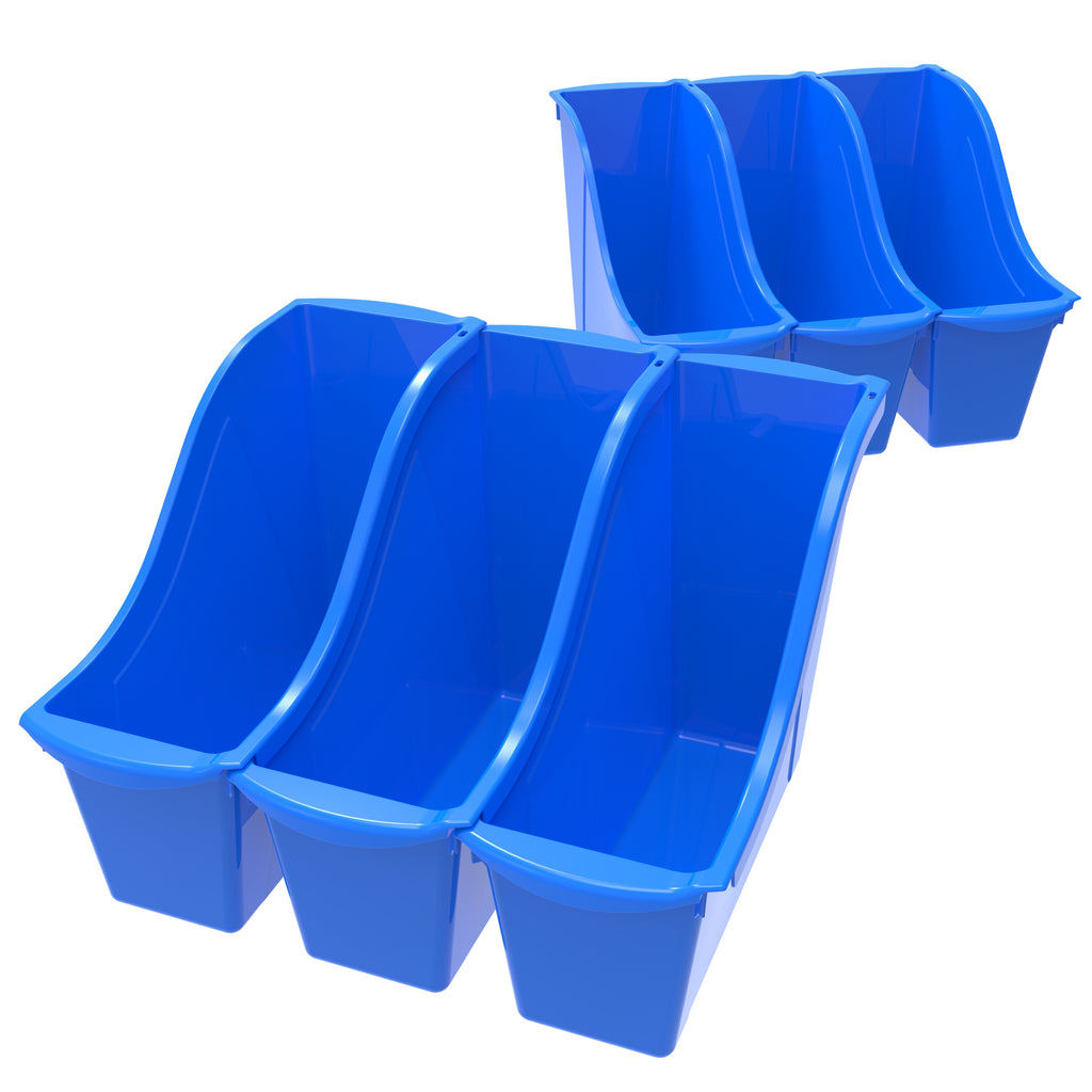 Small Book Bin,Blue (6 units/pack)