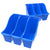 Storex petit bac à livre, bleu, lot de 6                                                                                
