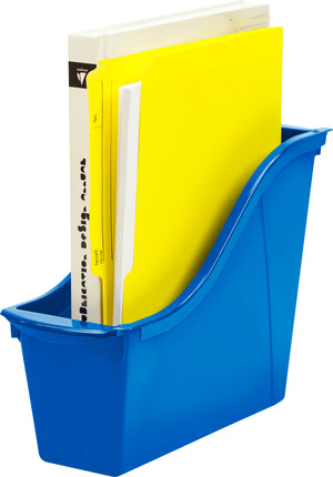 Storex petit bac à livre, bleu, lot de 6                                                                                