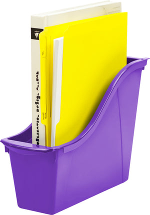 Storex petit bac à livre, violet, lot de 6                                                                              