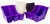 Storex petit bac à livre, violet, lot de 6                                                                              