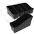 Book Bin Rack with 5 Large Black Bins