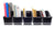 Book Bin Rack with 5 Large Black Bins