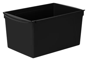 Wide Book Bin, Black