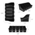 Book Bin Rack with 5 Small Black Bins