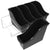 Book Bin Rack with 5 Small Black Bins