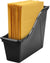 Book Bin Rack with 5 Small Black Bins
