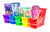 Book Bin Rack with 5 Small Assorted Bins