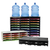 30 Compartment Literature Sorter, Black